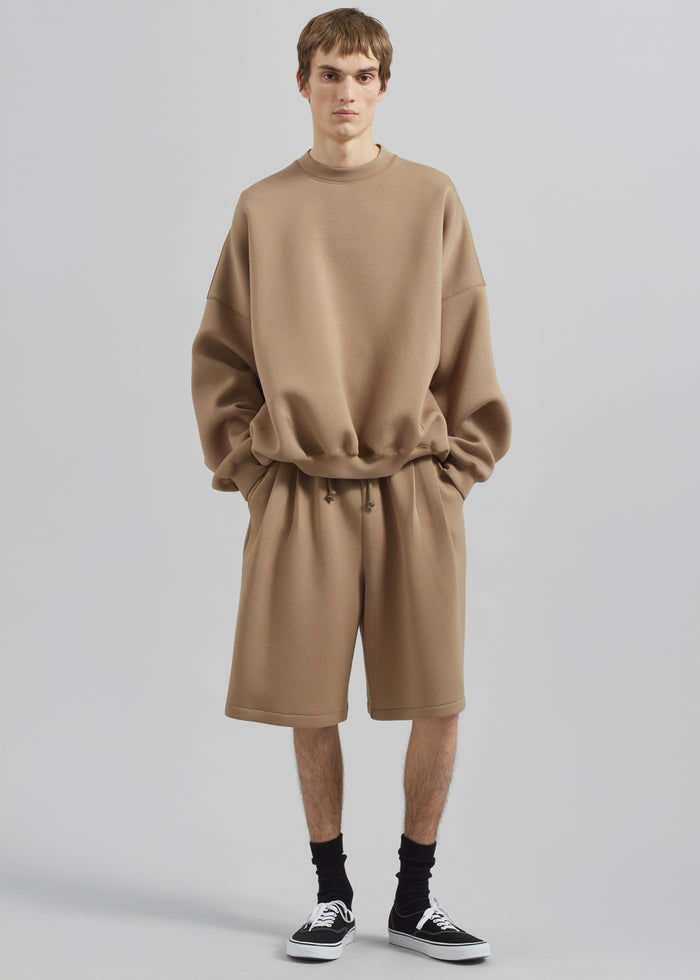 Tate Sweat Shorts - Camel