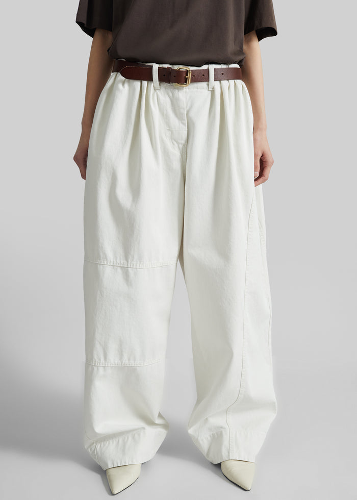 Teano Curved Pants - Off White