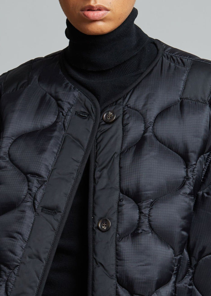 Teddy Quilted Jacket - Black Jacket The Frankie Shop [gender-male]