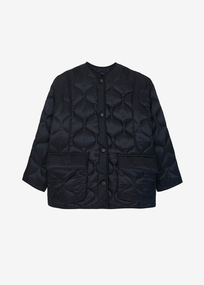 Teddy Quilted Jacket - Black Jacket The Frankie Shop [gender-male]