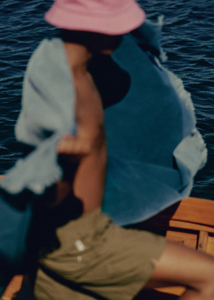 Tekla Beach Towel - Sun Bleached Navy