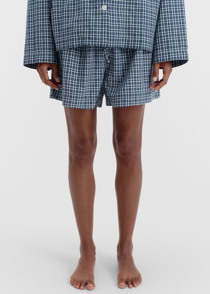 Tekla Fine Twill Shorts - Lanegan Checks