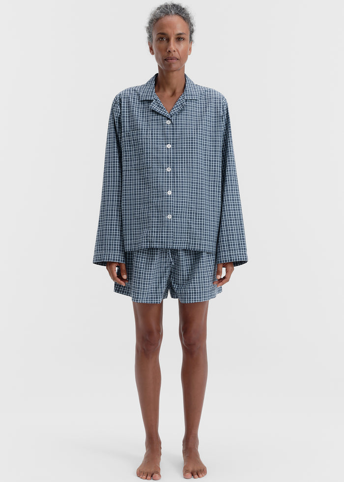 Tekla Fine Twill Shorts - Lanegan Checks