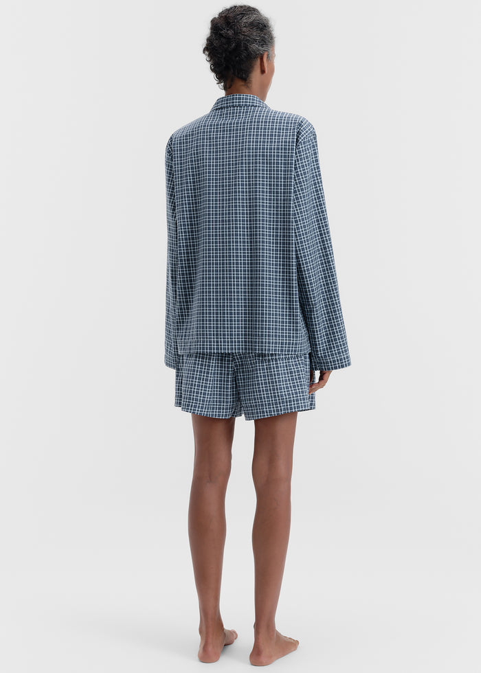 Tekla Fine Twill Shorts - Lanegan Checks
