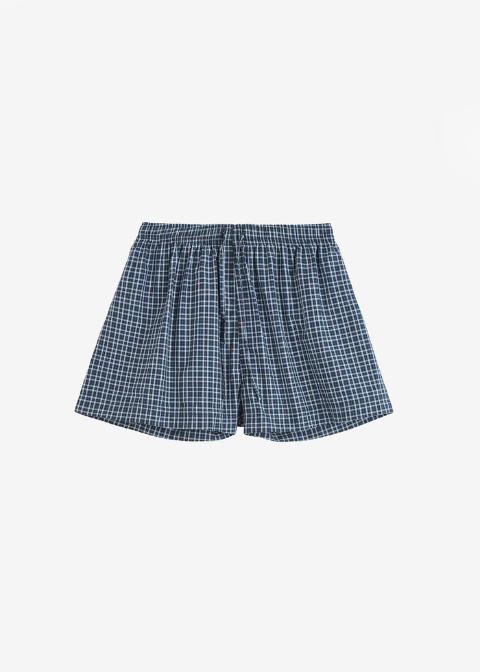 Tekla Fine Twill Shorts - Lanegan Checks