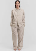 Tekla Poplin Pyjama Pants - Hopper Stripes