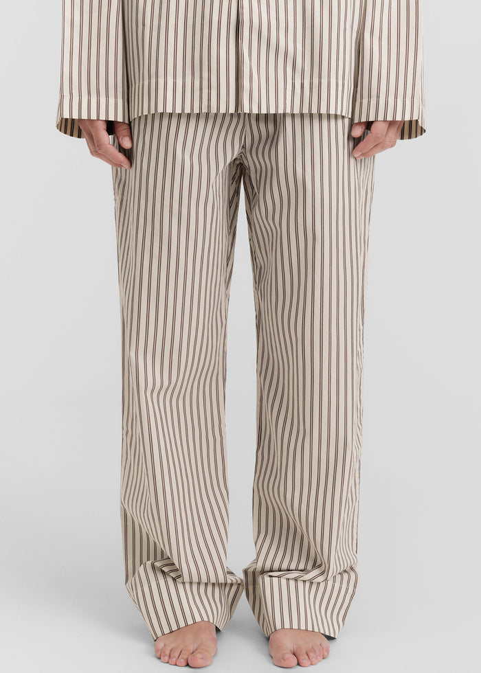 Tekla Poplin Pyjama Pants - Hopper Stripes