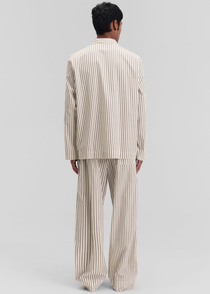 Tekla Poplin Pyjama Pants - Hopper Stripes