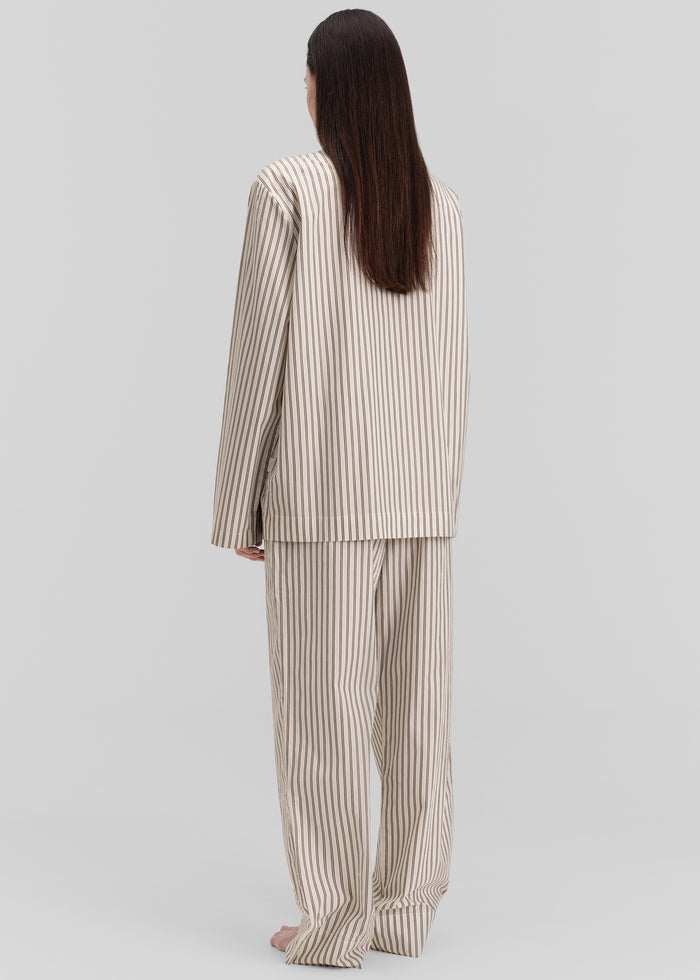 Tekla Poplin Pyjama Pants - Hopper Stripes