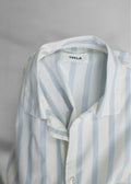 Tekla Poplin Pyjama Shirt - Needle Stripes