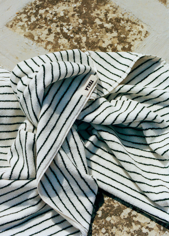 Tekla Towel - Racing Green Stripes