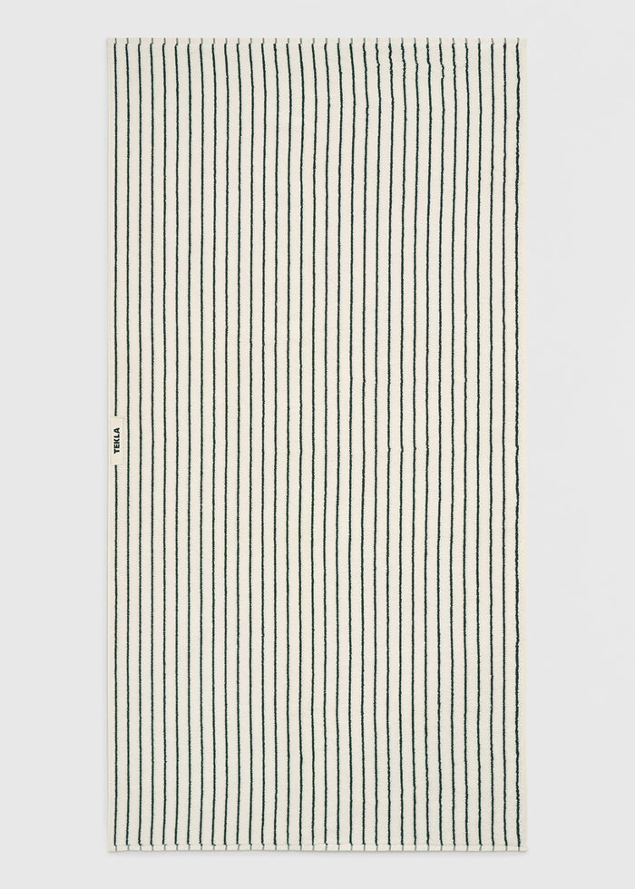 Tekla Towel - Racing Green Stripes