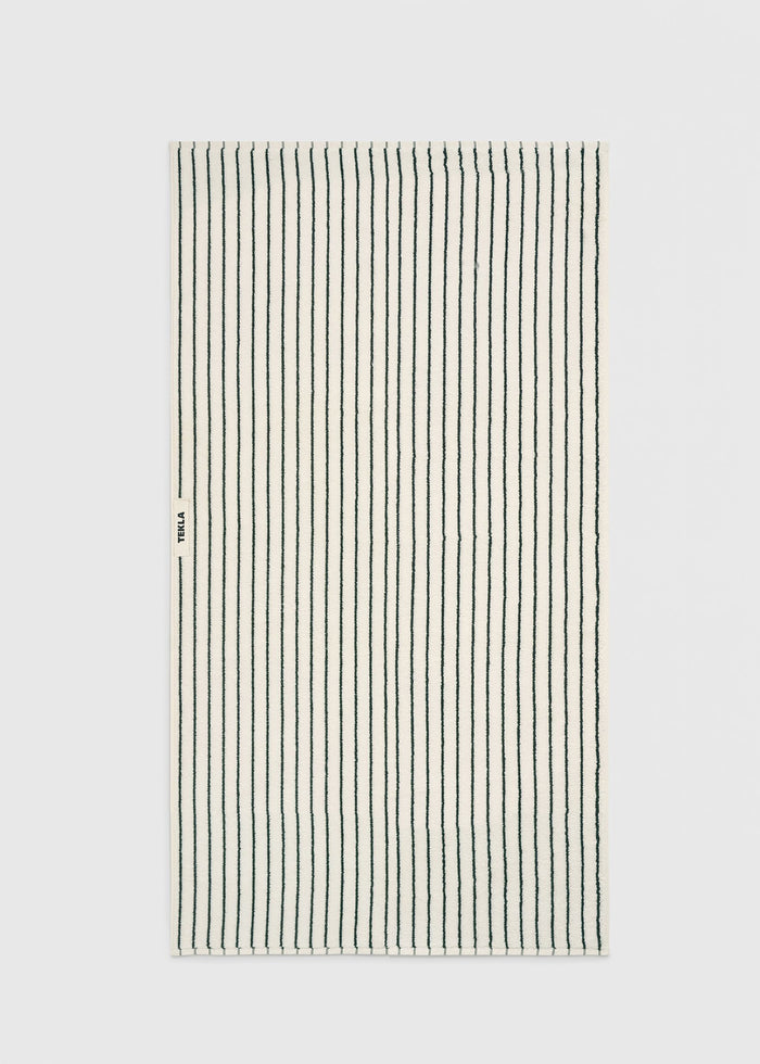 Tekla Towel - Racing Green Stripes