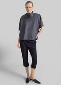 Telluride Draped Top - Dark Grey