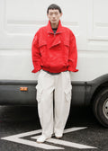 Terence Curved Cargo Pants - Light Beige
