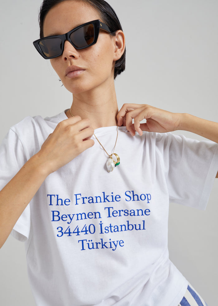 TFS Beymen T-Shirt - White/Blue