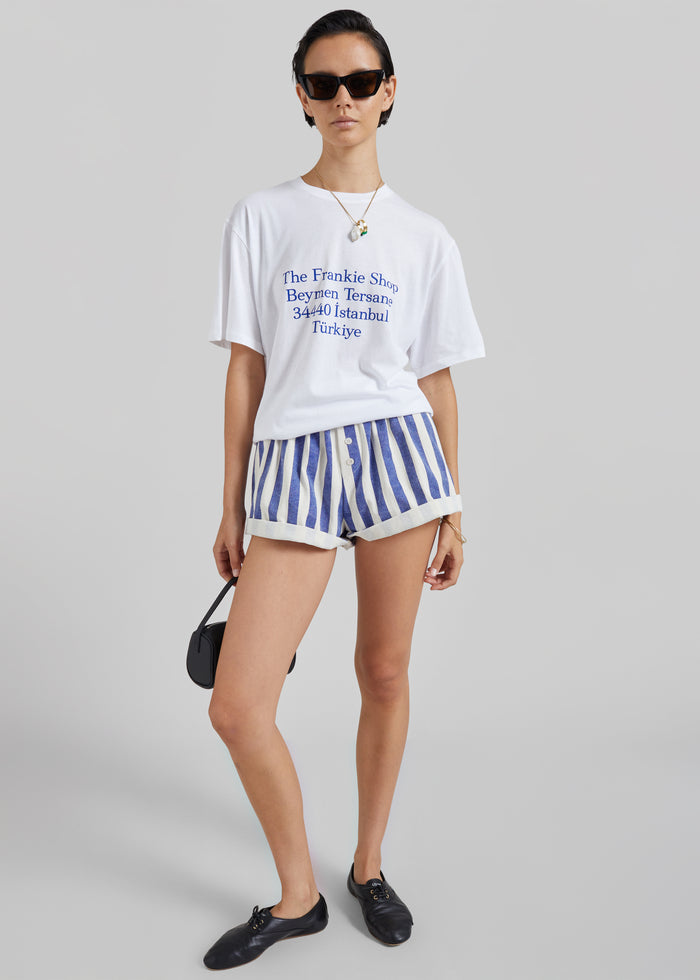 TFS Beymen T-Shirt - White/Blue