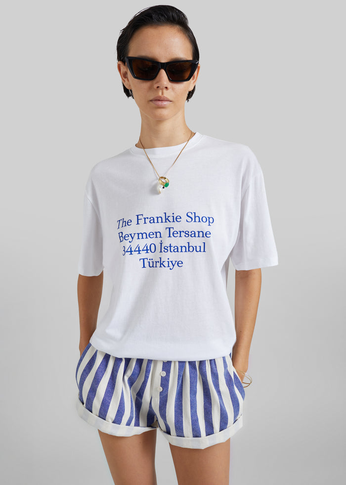 TFS Beymen T-Shirt - White/Blue