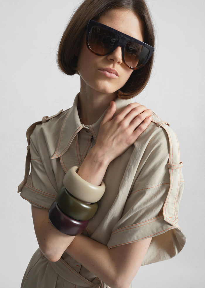 TFS Matte Bangle - Moss Green
