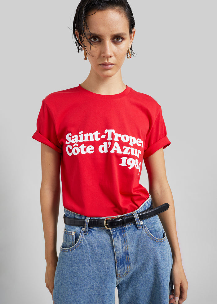 TFS Saint-Tropez Côte D'Azur 1984 T-Shirt - Red