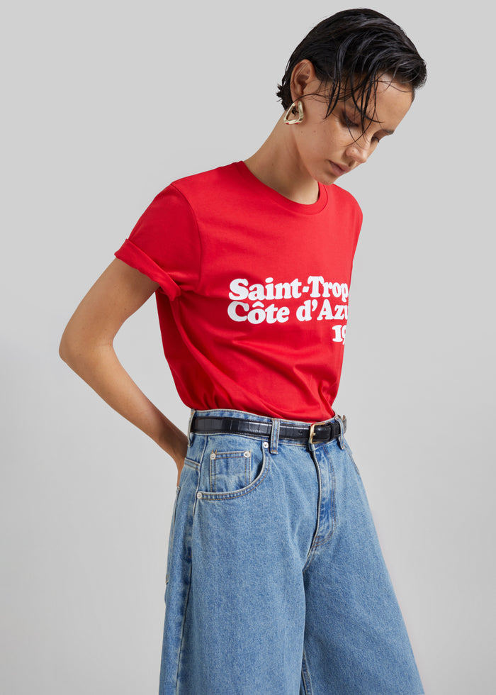 TFS Saint-Tropez Côte D'Azur 1984 T-Shirt - Red