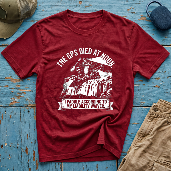 The GPS Died at Noon Graphic T-Shirt