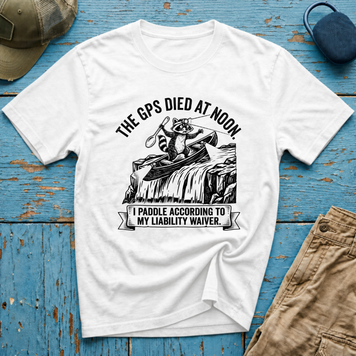 The GPS Died at Noon Graphic T-Shirt