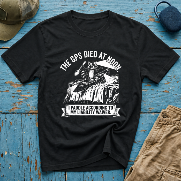 The GPS Died at Noon Graphic T-Shirt