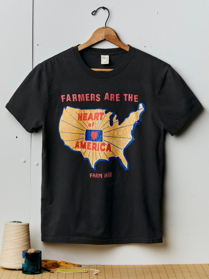 Light Gray the "heart of america" tee