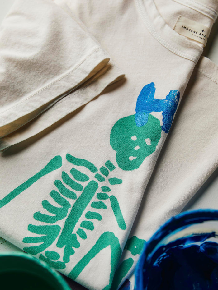 Light Gray the "last laugh" tee