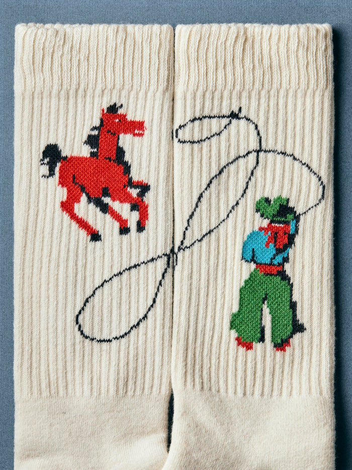 Light Gray the "roper" sock