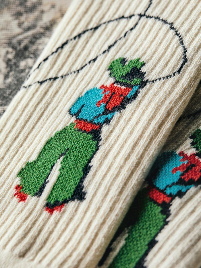 Light Gray the "roper" sock
