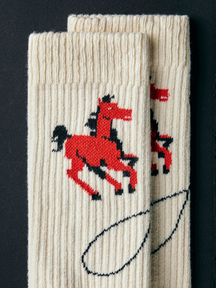 Gray the "roper" sock