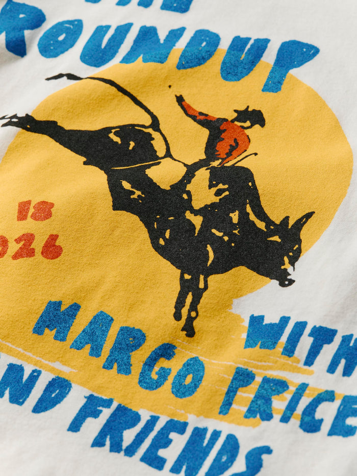 Light Gray the "roundup" tee