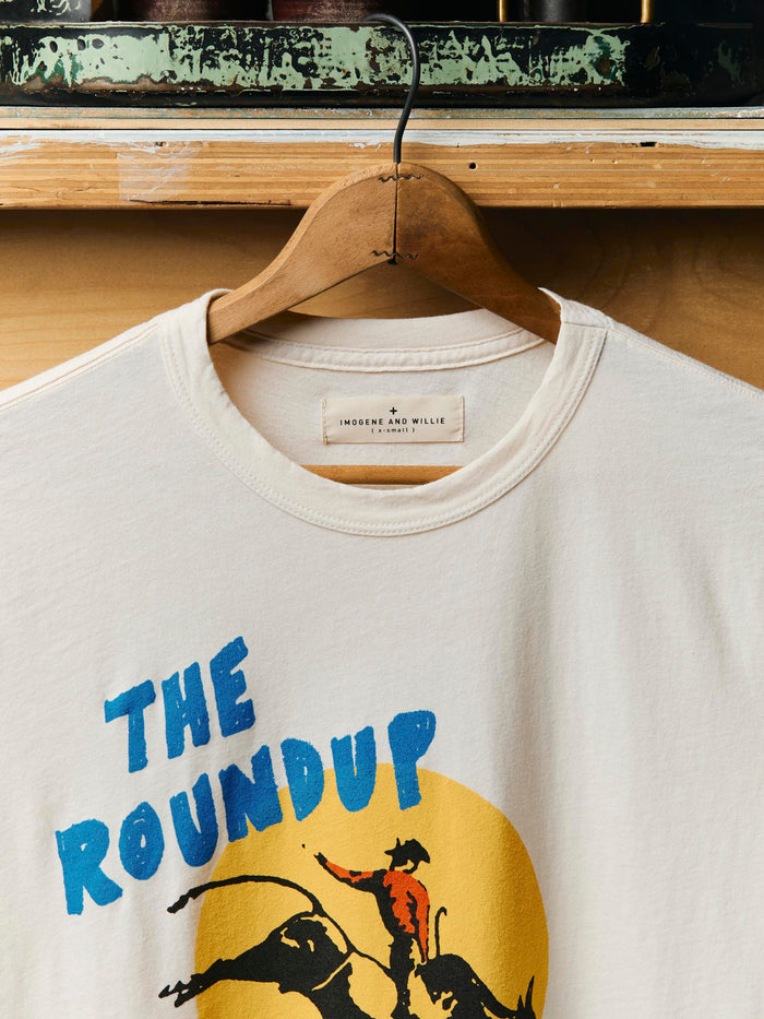 Light Gray the "roundup" tee