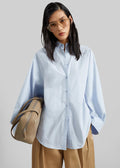 Tila Wide Sleeve Shirt - Light Blue