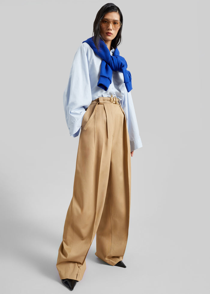 Tila Wide Sleeve Shirt - Light Blue