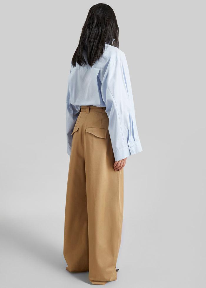 Tila Wide Sleeve Shirt - Light Blue