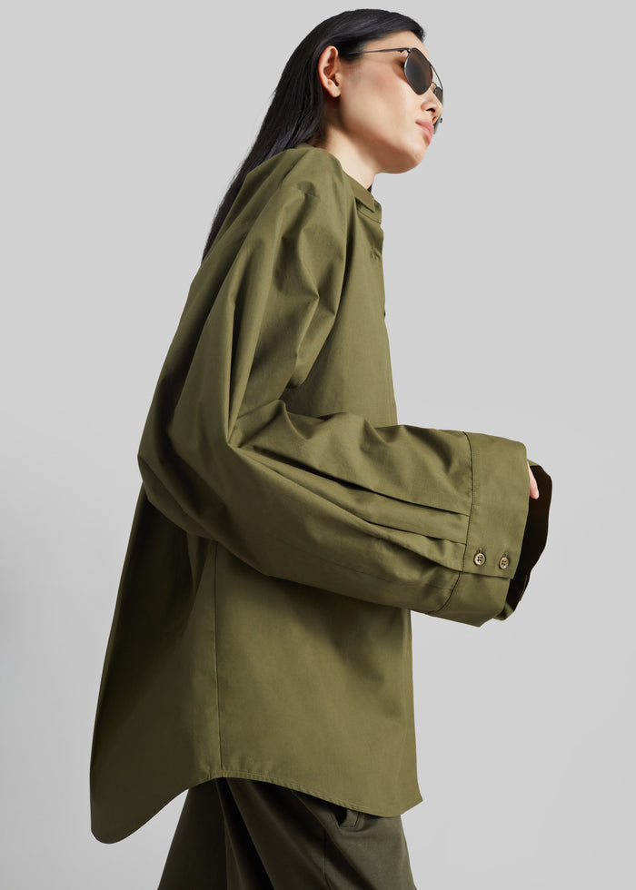 Tila Wide Sleeve Shirt - Olive