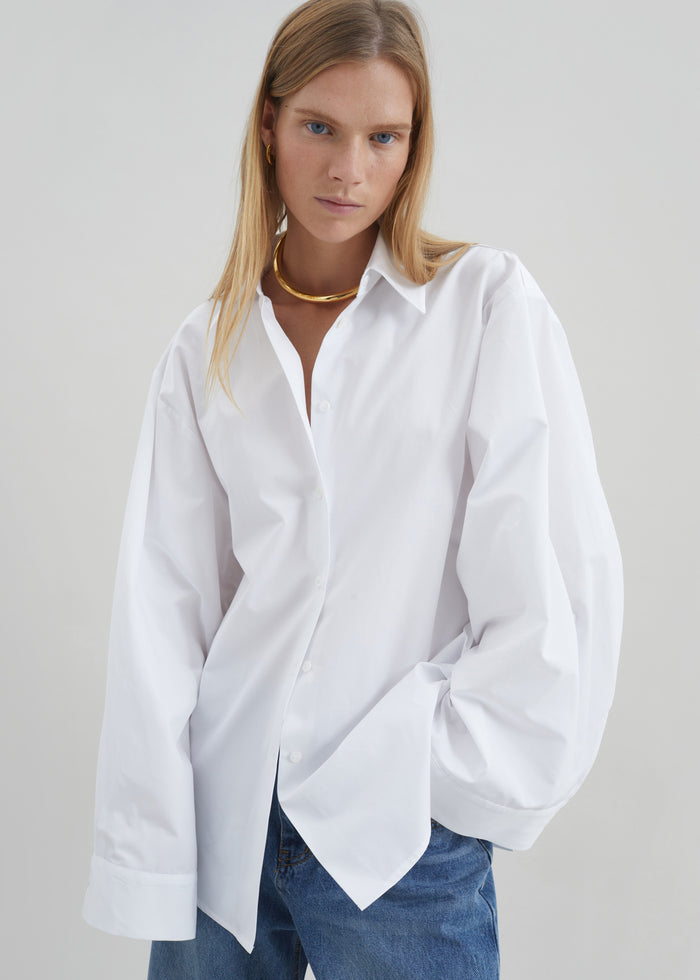 Tila Wide Sleeve Shirt - White