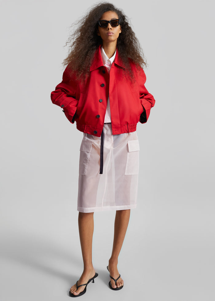 Tilly Sheer Utility Skirt - Faded Pink