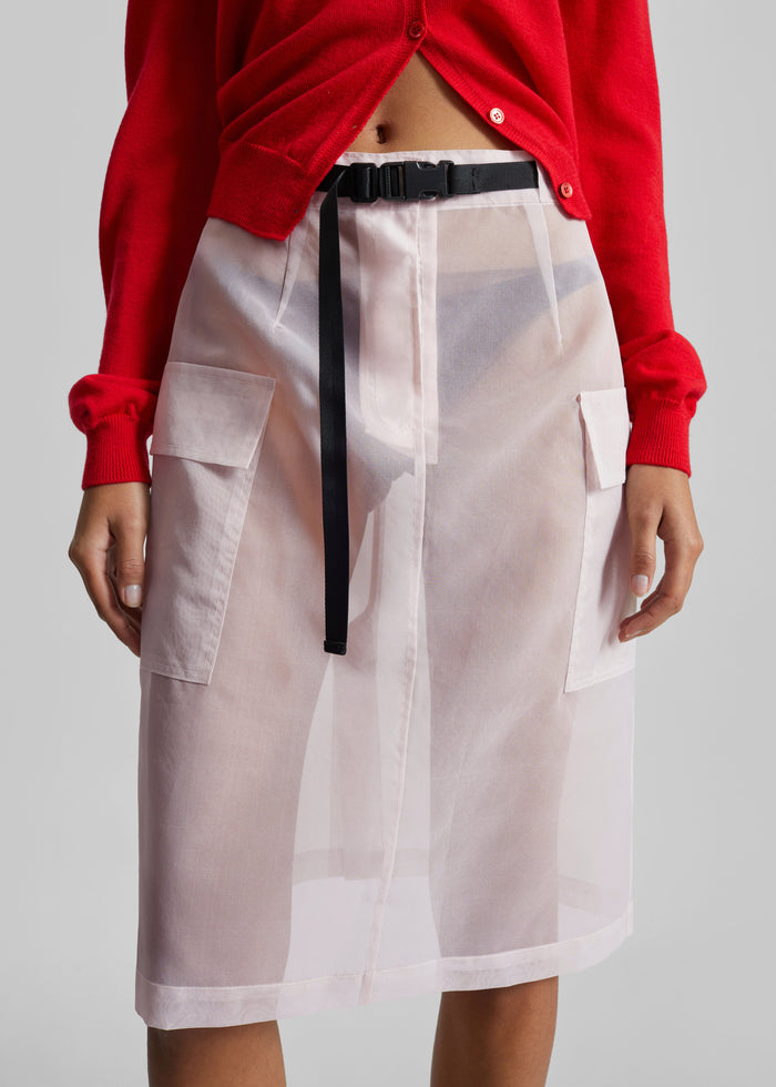 Tilly Sheer Utility Skirt - Faded Pink