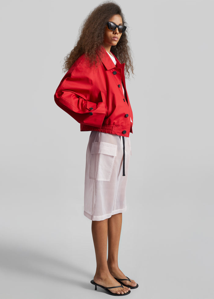 Tilly Sheer Utility Skirt - Faded Pink