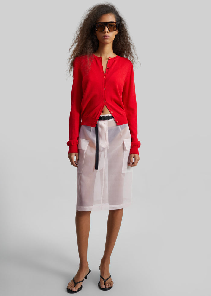 Tilly Sheer Utility Skirt - Faded Pink