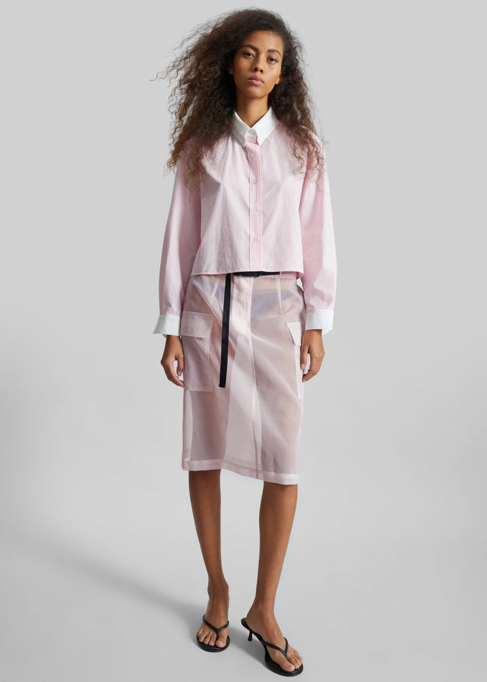 Tilly Sheer Utility Skirt - Faded Pink