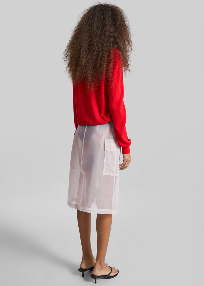 Tilly Sheer Utility Skirt - Faded Pink