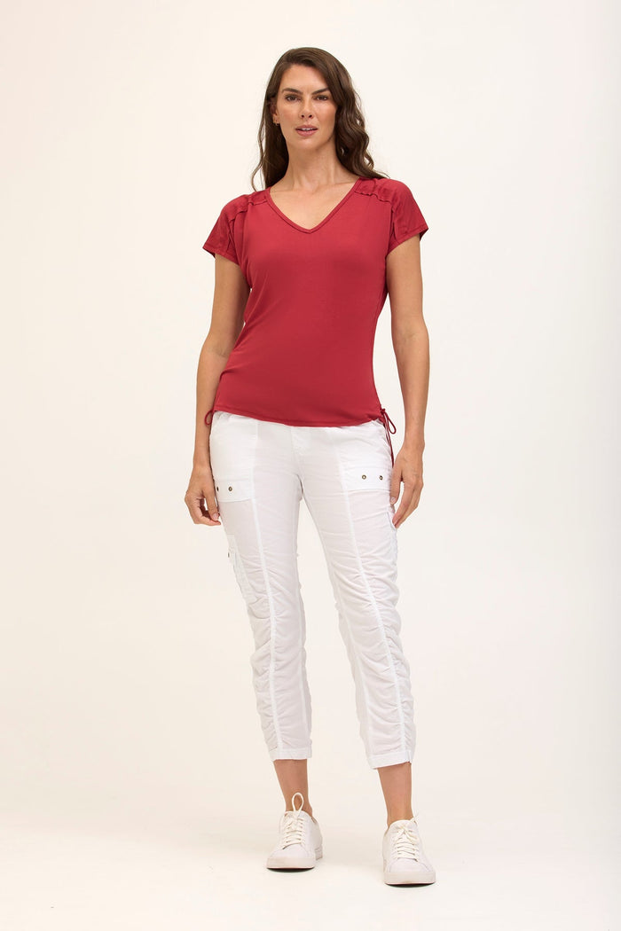 Core by XCVI Tilton Ruched Skinny Pant