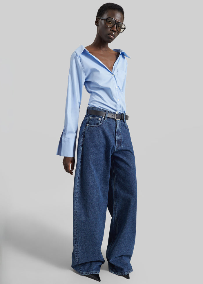 Tiona Fitted Shirt - Light Blue
