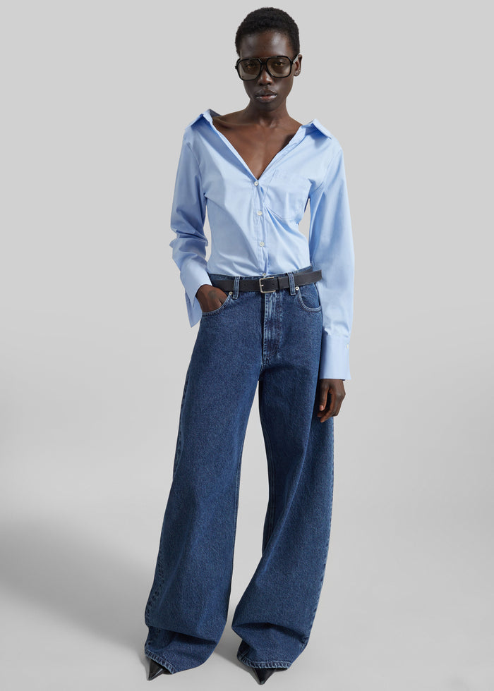 Tiona Fitted Shirt - Light Blue