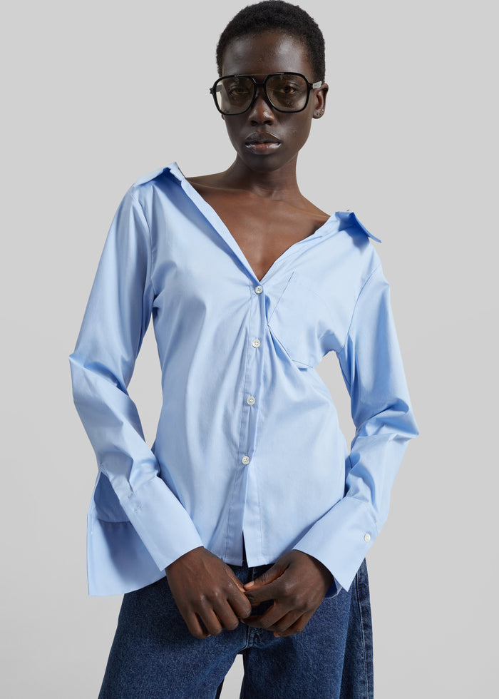 Tiona Fitted Shirt - Light Blue